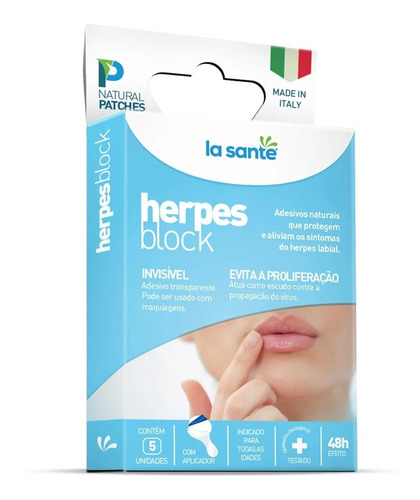 Herpes Block ® Adesivos Para Herpes Labial 100% Natural