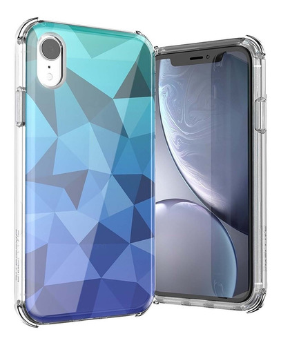 . Funda Ballistic Jewel Mirage Para iPhone XR Azul Gradient 