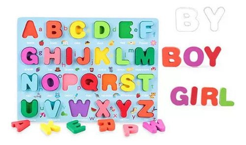 Bloques De Madera Con Forma De Abecedario Para Niños