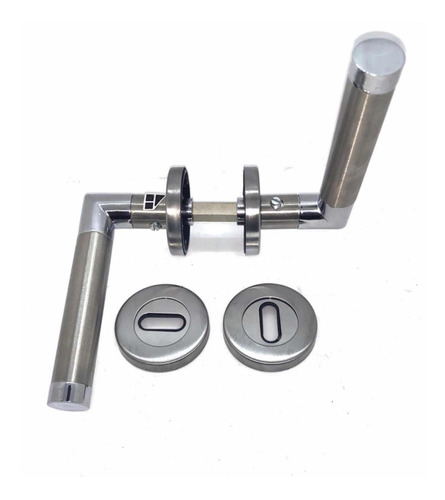 Imagen 4 de 10 de Manija Tropea Picaporte Puerta Currao Doble Acero Inox Full