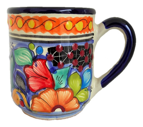 Taza (tarro ) Talavera 100% Original 2 Piezas 