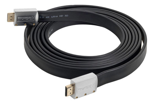 Kit Com 10 Cabos Hdmi 2.0 Flat Desmontável,19 Pinos 4k, 5mts