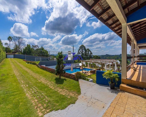 Imagem 10 de 30 de Ótima Chácara A Venda Em Cotia Com 5 Dorms/2sts + Campo Gramado E Piscina - Ch00055 - 71058730
