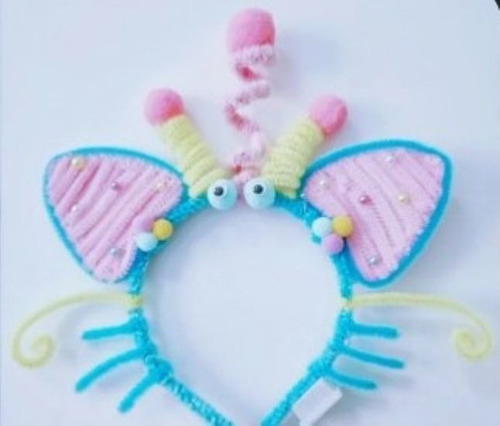 Vincha Plástica 1cm Para Forrar Color Deco Cotillon X 50u Fucsia