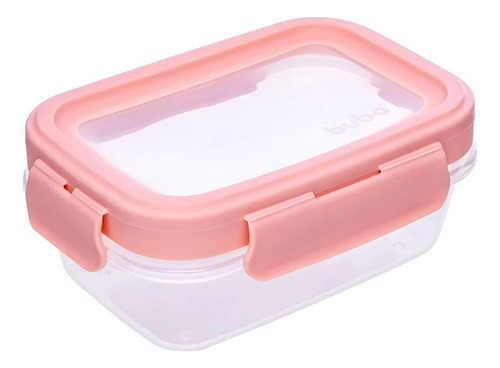 Kit 3 Potinhos Herméticos Com Trava 100ml Rosa Buba 18059