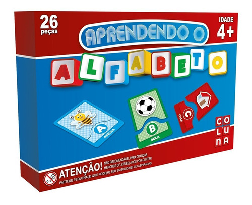 Brinquedo Pedagogico Aprendendo O Alfabeto 26pcs 903 - Colun