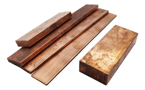 Barra Chata Cobre 1.1/2 X 1/4 = 38mmx6,3mm C/ 1mt - 539a