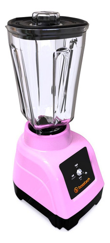 Licuadora 750w Vidrio 2l Tradicional 2vel Bosstech B2 Rosa Rosa
