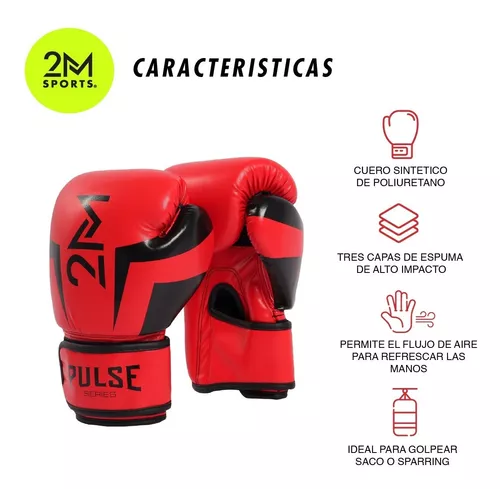 Guantes Boxeo Profesional 12 Oz Velcro Kick Importado Box