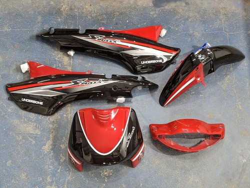 Kit De Plásticos 5 Piezas Gilera Smash 110 Negro Original 