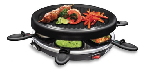 Asador Raclette Eléctrico 28cm Antiadherente Home Elements 