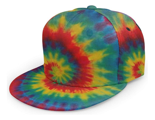 Yegftsn Gorra De Béisbol Hombres Mujeres - Rainbow Tie Dye A