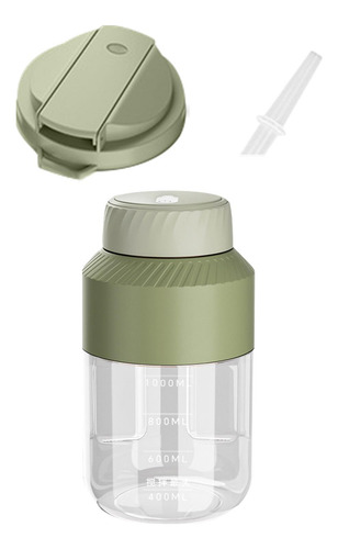 Licuadora Compacta Recargable Por Usb Para Verde Dos Tapas