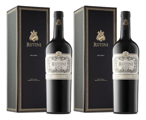 Estuche Vino Rutini Colección Malbec 750ml X2 -ayres Cuyanos