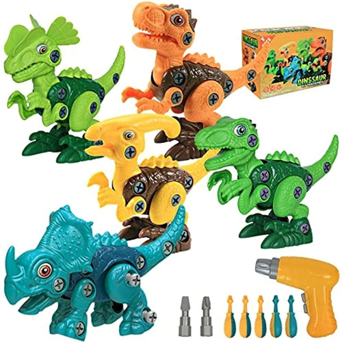 (paquete De 5) Juguetes De Dinosaurio Para Niños 3, 4, 5, 6,