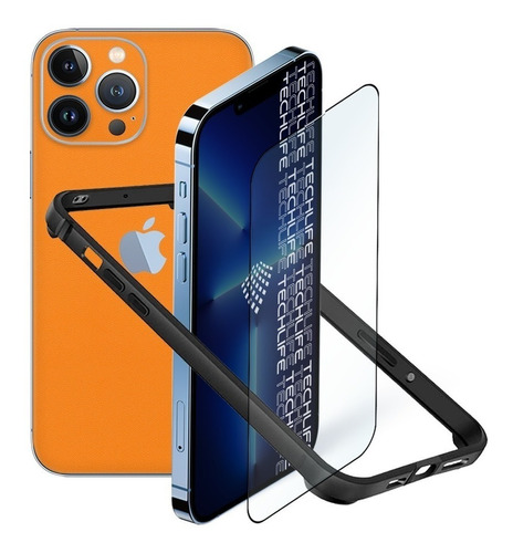 Funda Case Protector 360 Para iPhone 13 Pro Max Color Orange