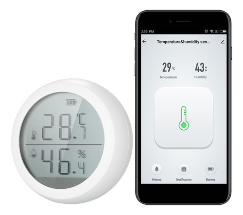 Sensor Smart Wifi Termohigrómetro App Alexa