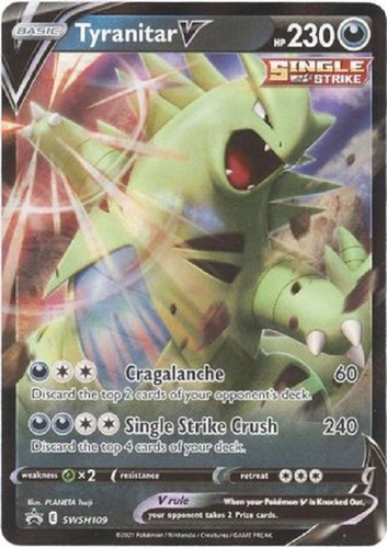 Tyranitar V Swsh109 Promo Ultra Raro Pokemon Tcg