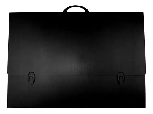 Pasta Maleta A2 com Alça e Fecho Polionda Preto 71x50cm | MercadoLivre