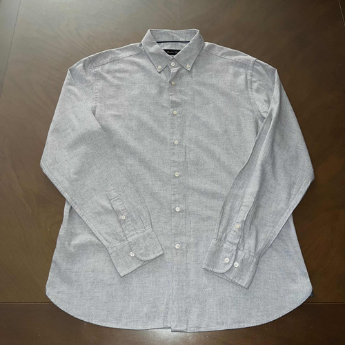 Camisa Massimo Dutti Hombre Original Gris