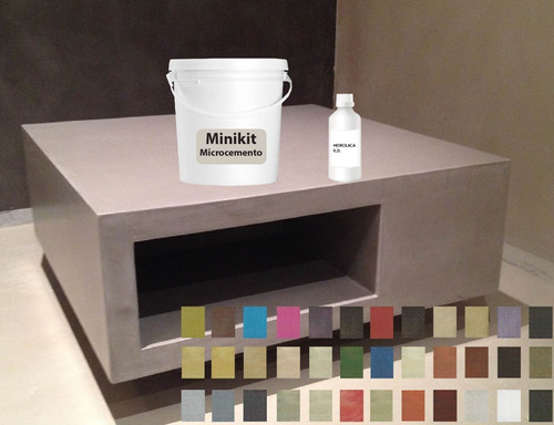 Minikit Microcemento Color 3,5kg + Hidrolaca