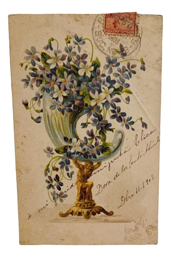 Tarjeta Postal Antigua Arreglo Foral 1903