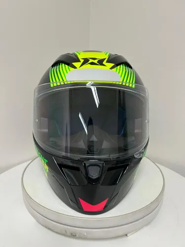 Capacete Axxis Segment Simian B13 Rosa Verde Feminino Leve