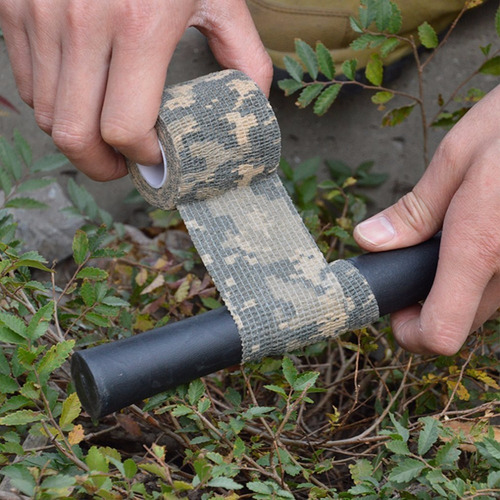 Fita Camuflada Bandagem Auto Aderente Militar Pesca Airsoft