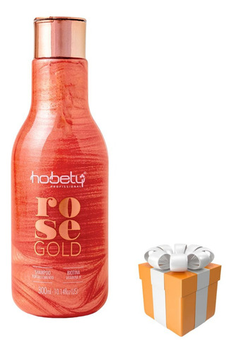 Shampoo Nutrição Rose Gold Hobety 300ml