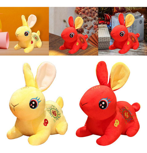 2 Uds Lindo De Pascua De Primavera Animal Relleno Conejos