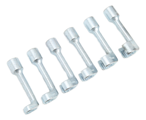 Juego De 6 Llaves De Tubo For Inyectores Tipo L, Cromadas