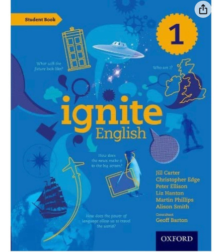 Ignite English 1 Sb, De Edge, Christopher. Editora Oxford, Capa Mole Em Inglês, 2014