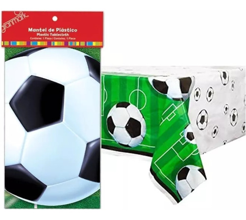 Mantel Rectangular Futbol Soccer 1 Pieza - Soccer22