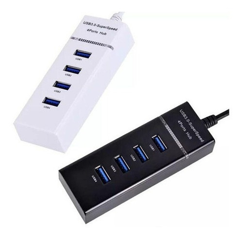 Imagen 2 de 6 de Hub Usb 3.0 4 Puertos De Alta Velocidad Con Indicador Led