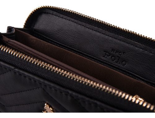 Imagen 6 de 7 de Cartera Hpc Polo En Textura Zigzag Y Logo De La Marca