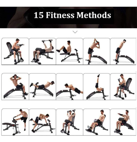 Taburete De Mancuernas Plegable Para Entrenamiento En Casa