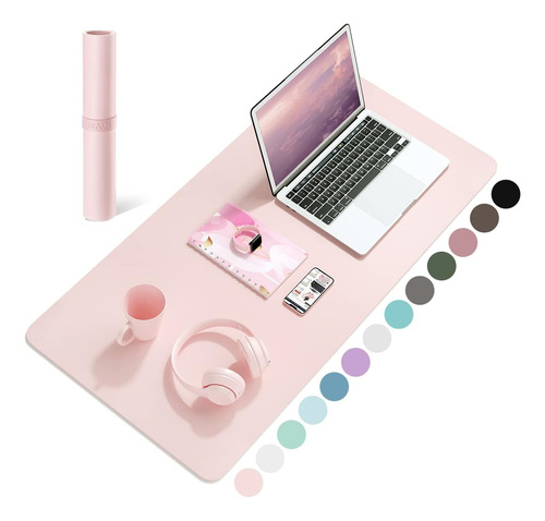 Desk Pad Almohadilla De Escritorio Para Mouse / Teclado Pink