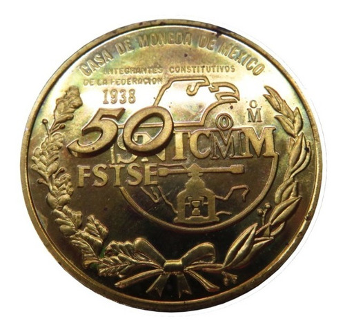 Medalla Fideicomisos Apartado Legaria 1988 Cmm