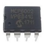 Mcp6002 Amplificador Operacional 1mhz Rail To Rail Dip-8