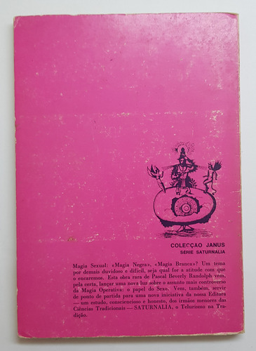 Livro Magia Sexualis Pascal Beverly Randolph (Usado)