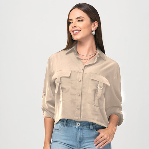 Blusa Truccos Jeans Mujer B03025581 Beige