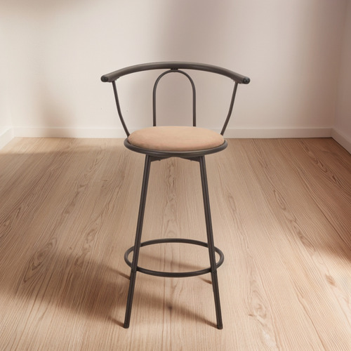 Silla Bar Alta Giratoria Elegante Moderna Resistente Cafe