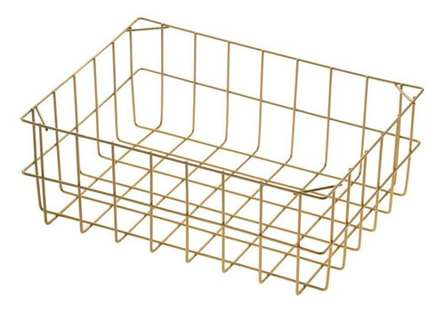 Cesto Organizador G Empilhável Versatile Dourado - Schmitt