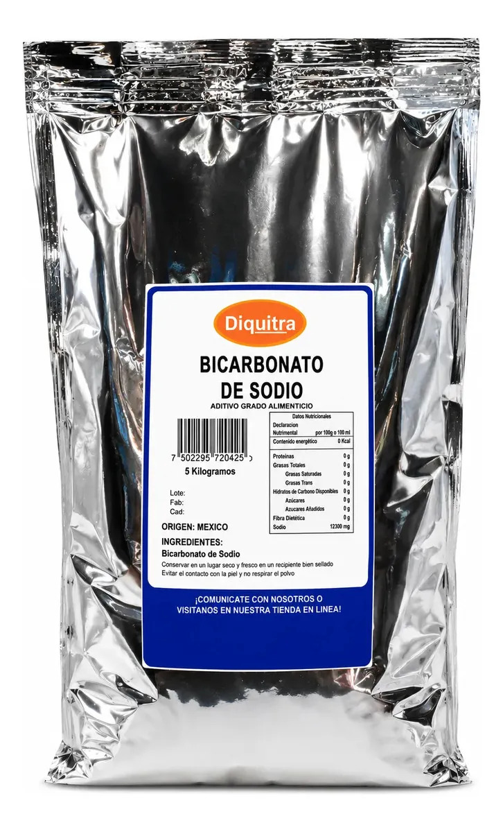 Bicarbonato De Sodio Grado Alimenticio 5 Kg Alta Calidad