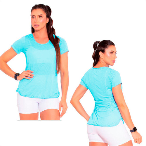 Camiseta Feminina Dipaula Blusa Esportiva Academia Fitness