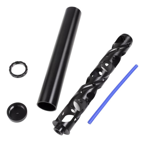 Supresor Sonido Airsoft M4 R15 223 22 380-10 Pulgadas Negro 