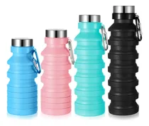 Comprar Paquete De 4 Botellas De Silicona Plegables Para Viajes.