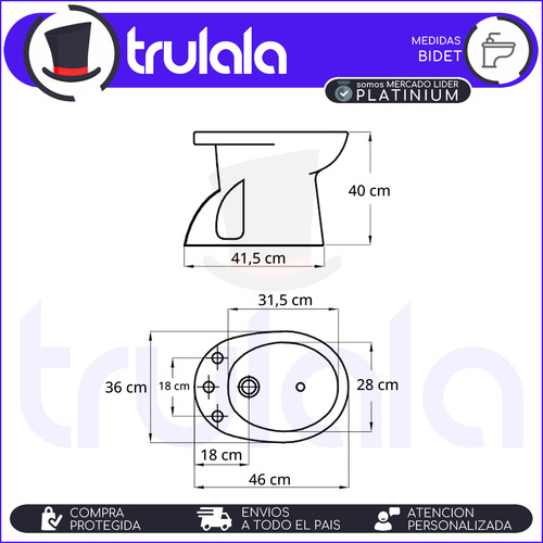 Juego Completo Inodoro Bidet Griferia Doble Mando Cromo