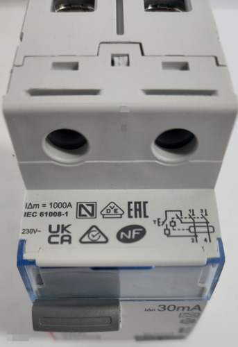 Interruptor Diferencial 2p 25a Tipo A 30ma Ref 411554 Legran