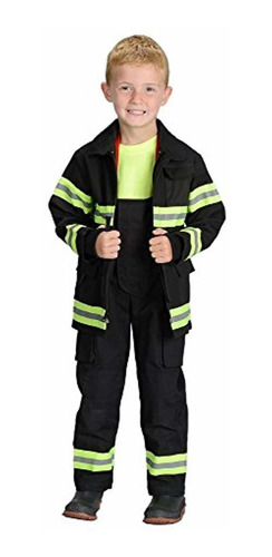 Jr. Traje De Bombero Nueva York En Negro O Café, Negro